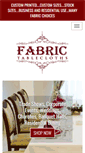 Mobile Screenshot of fabrictablecloths.com