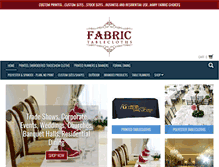 Tablet Screenshot of fabrictablecloths.com